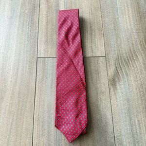 Vintage Christian Dior 100% silk neck tie red